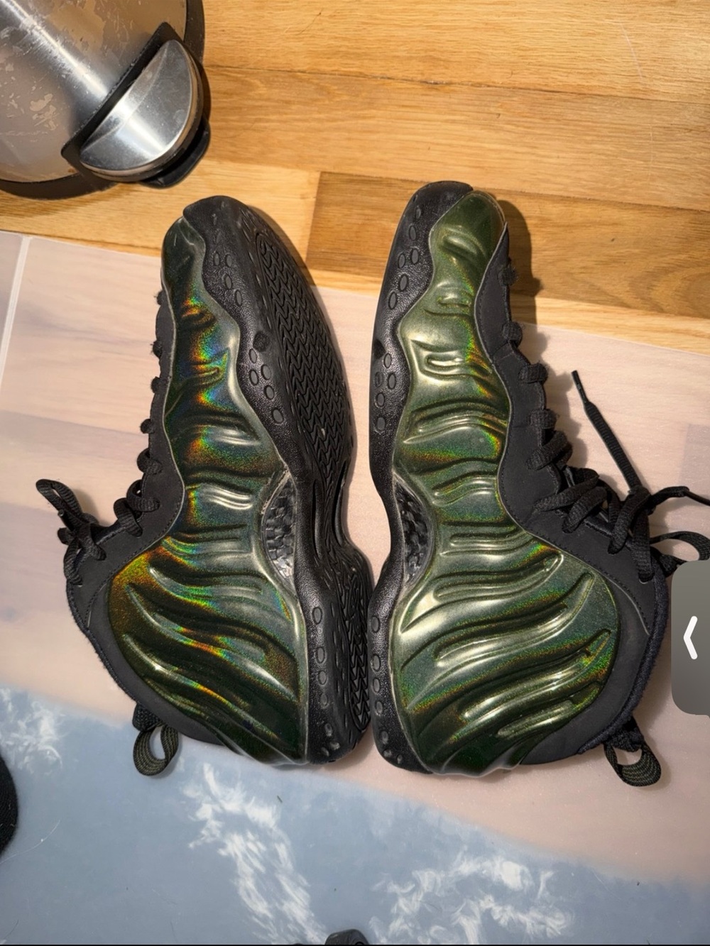 Nike  Green Foamposite One Sneakers size 7.5m